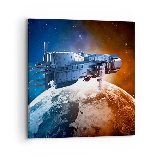 Obraz na plátně - Pozorný pozorovatel - 70x70 cm