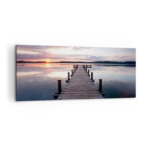 Obraz na plátně - Tichá hranice mezi dnem a nocí - 100x40 cm