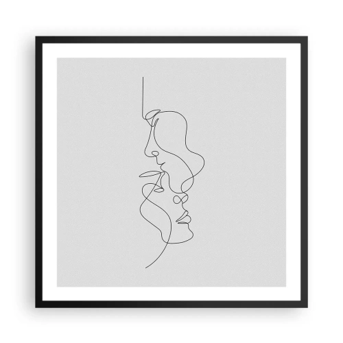 Plakát v černém rámu - Žár vášnivých tužeb - 60x60 cm