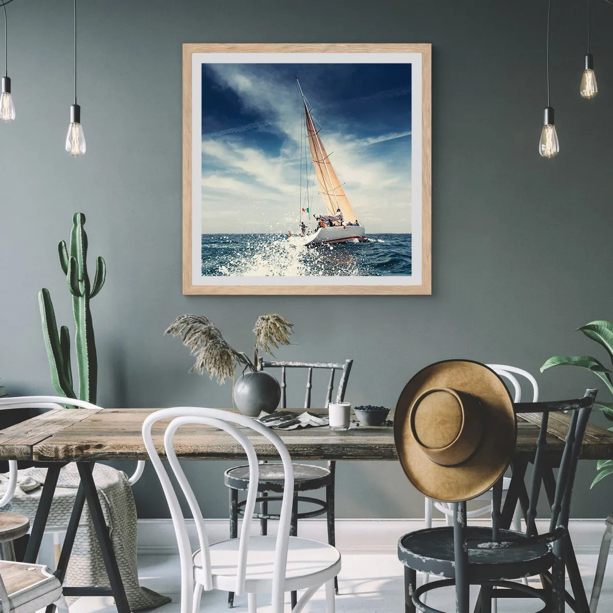 Plakát v rámu světlý dub - Nás nedohoní! - 30x30 cm