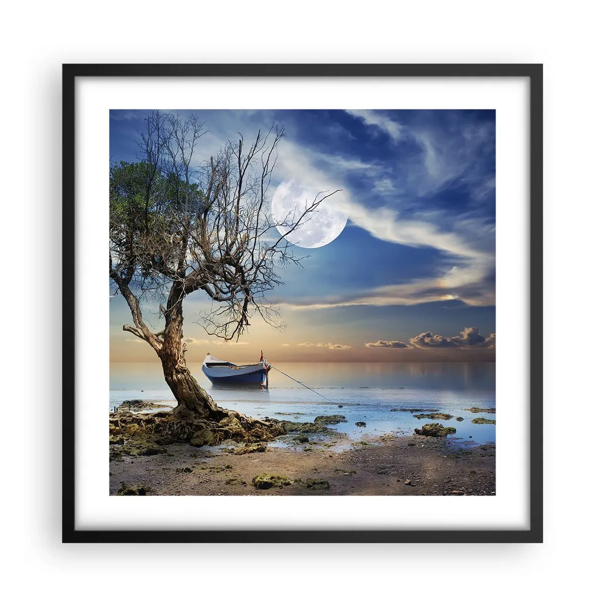 Plakát v černém rámu - Je to konec nebo začátek? - 50x50 cm