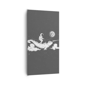 Obraz na plátně - Vesmírný jezdec - 65x120 cm