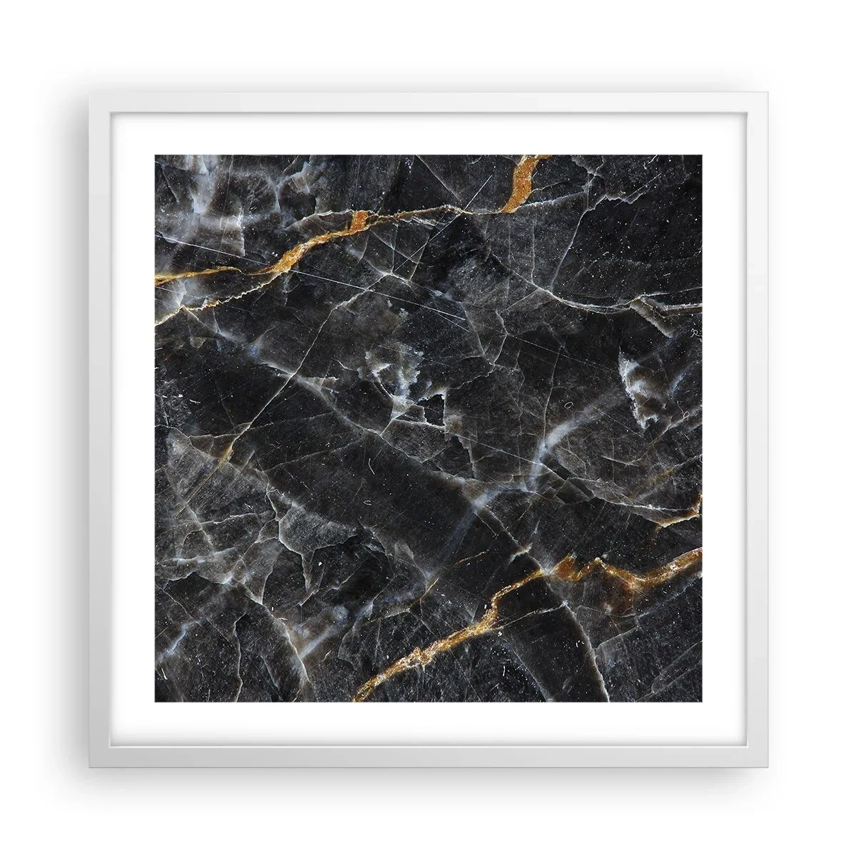 Plakát v bílém rámu - Vnitřní život kamene - 50x50 cm