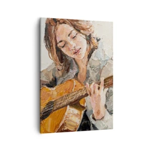 Obraz na plátně - Koncert pro kytaru a dívčí srdce - 50x70 cm