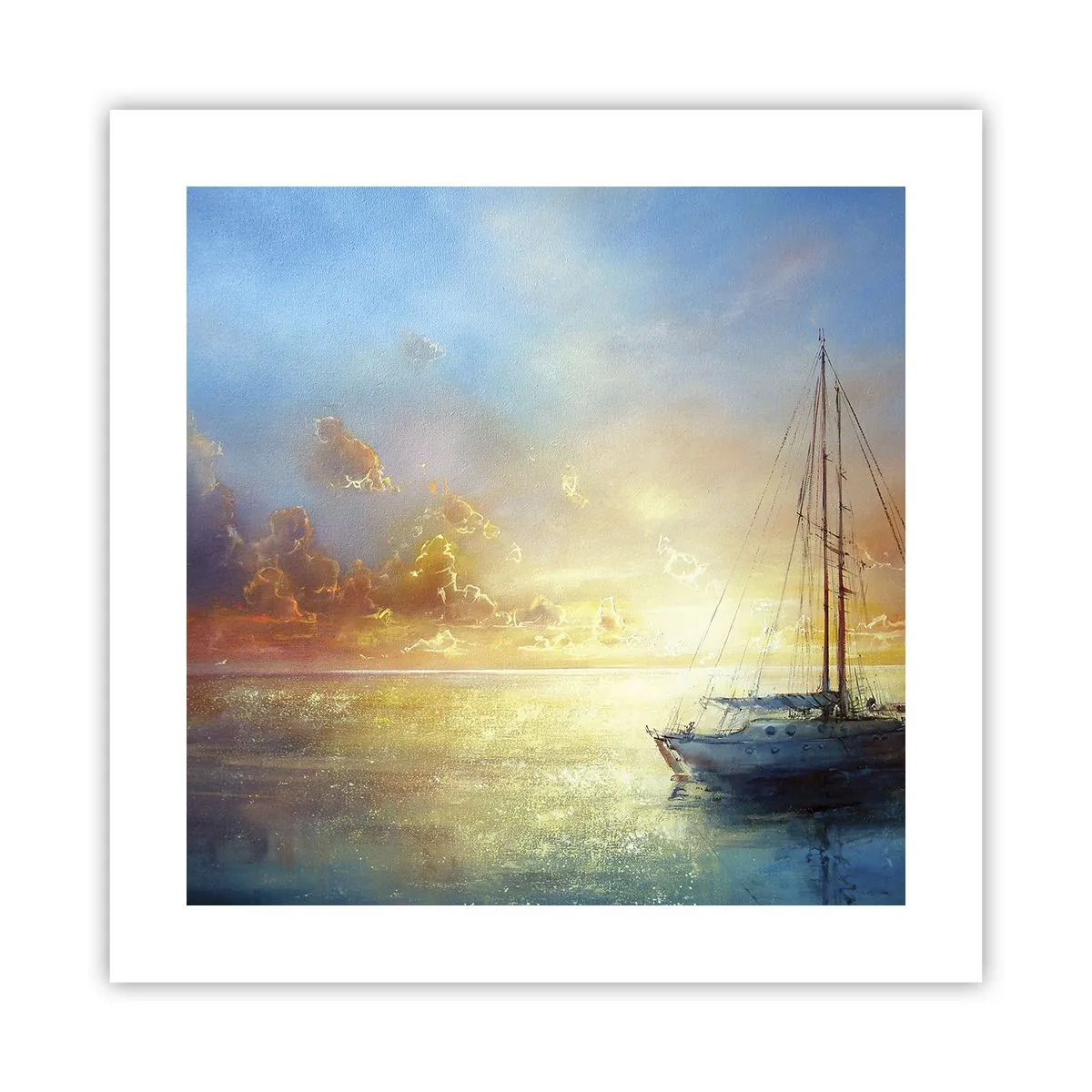 Plakát - Ve zlatém zálivu - 40x40 cm