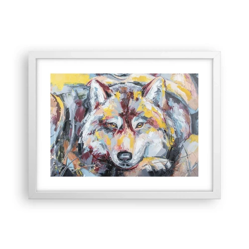 Plakát v bílém rámu - Klid mezi blízkými - 40x30 cm