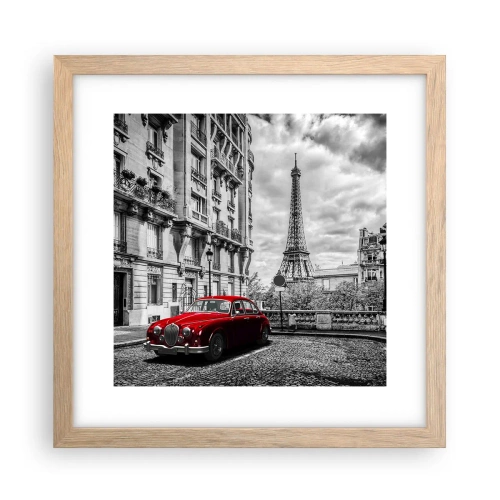 Plakát v rámu světlý dub - Dravec ve městě - 30x30 cm