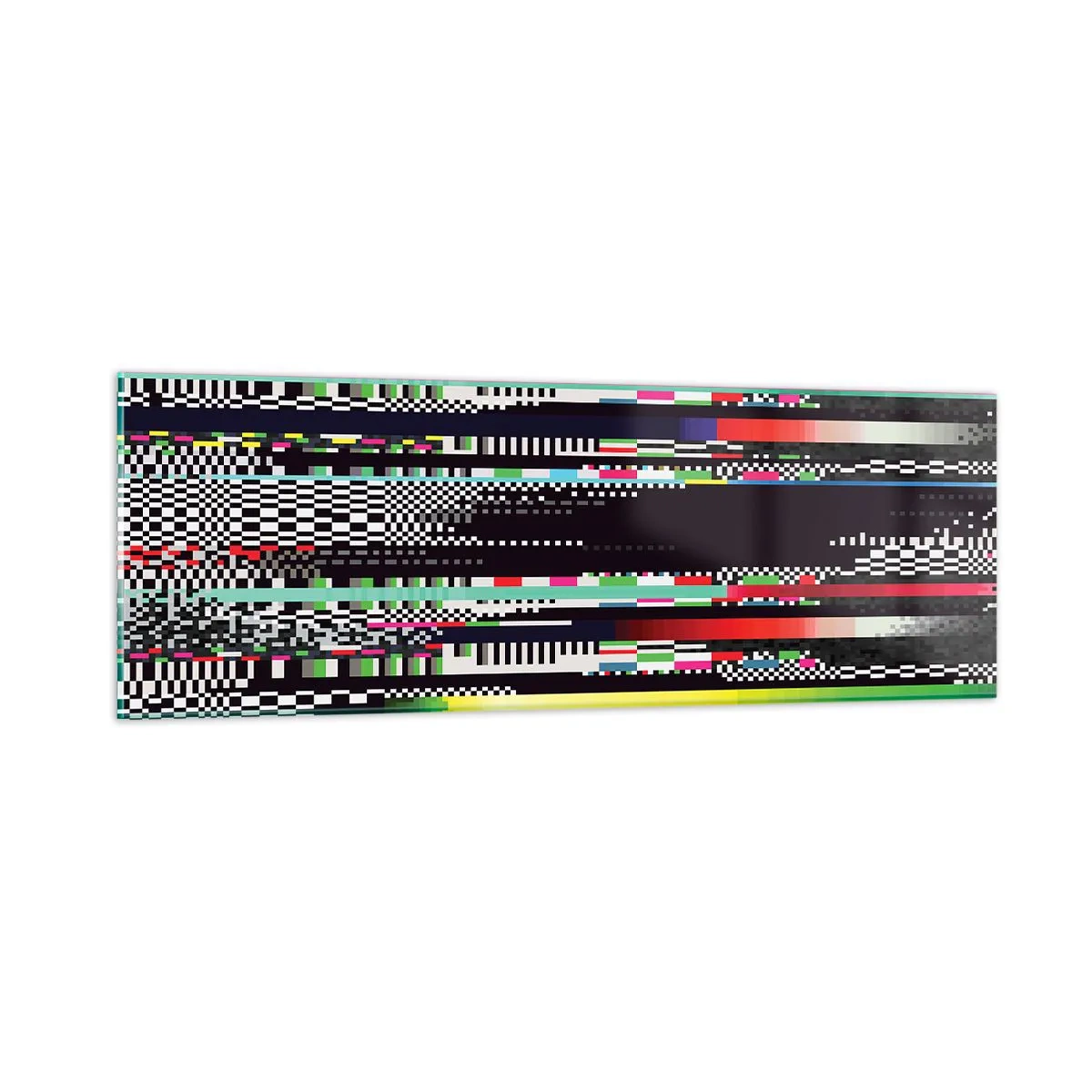 Obraz na skle - Kontrolní obraz skutečnosti - 90x30 cm