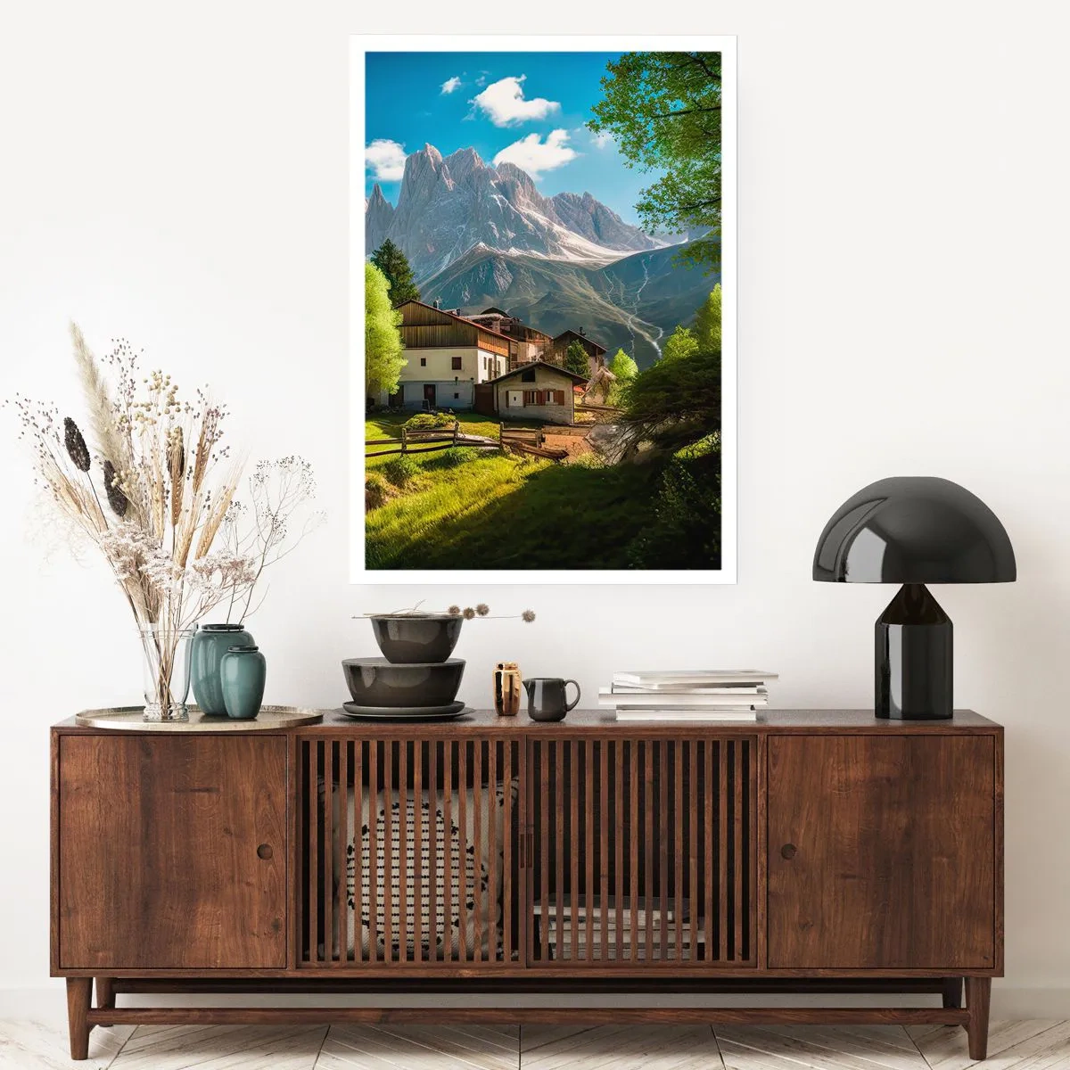 Plakát - Alpská idyla - 70x100 cm