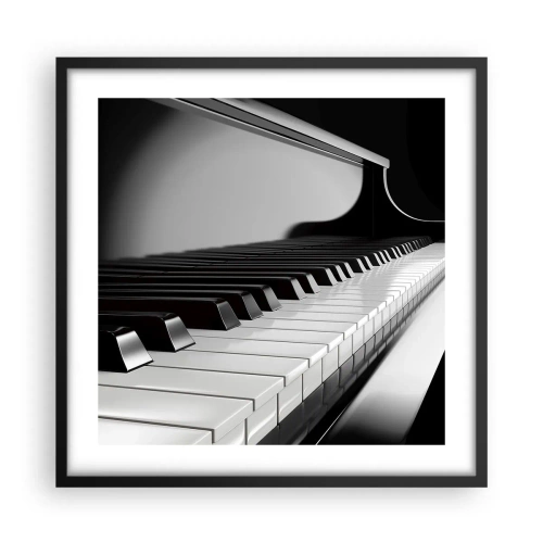 Plakát v černém rámu - Harmonie tvarů a barev - 50x50 cm