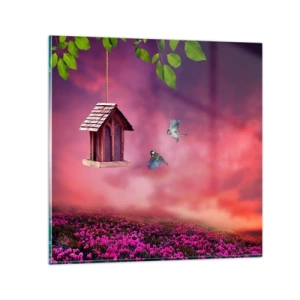 Obraz na skle - Pozvání na večeři - 30x30 cm