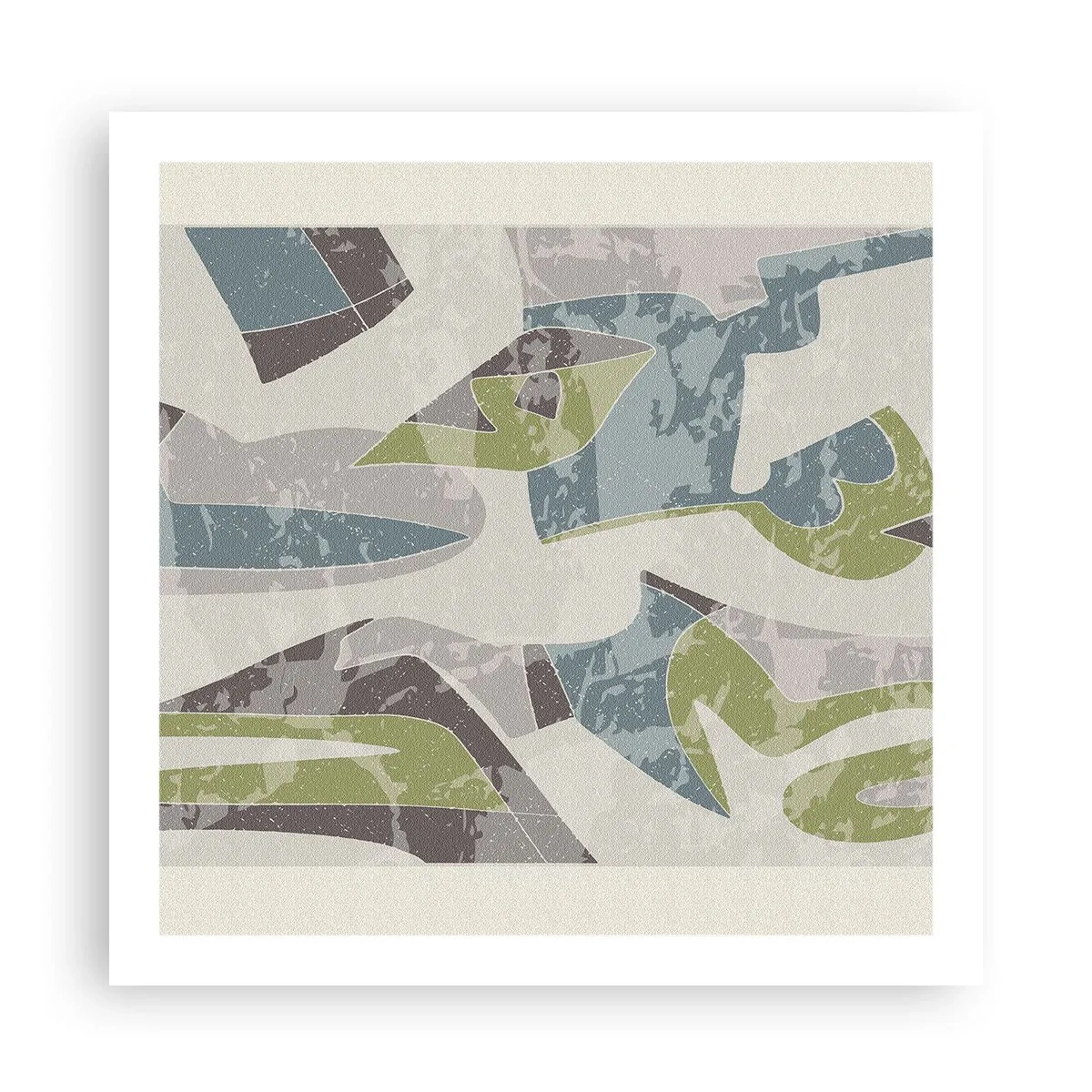 Plakát - Kompozice za sklem - 60x60 cm