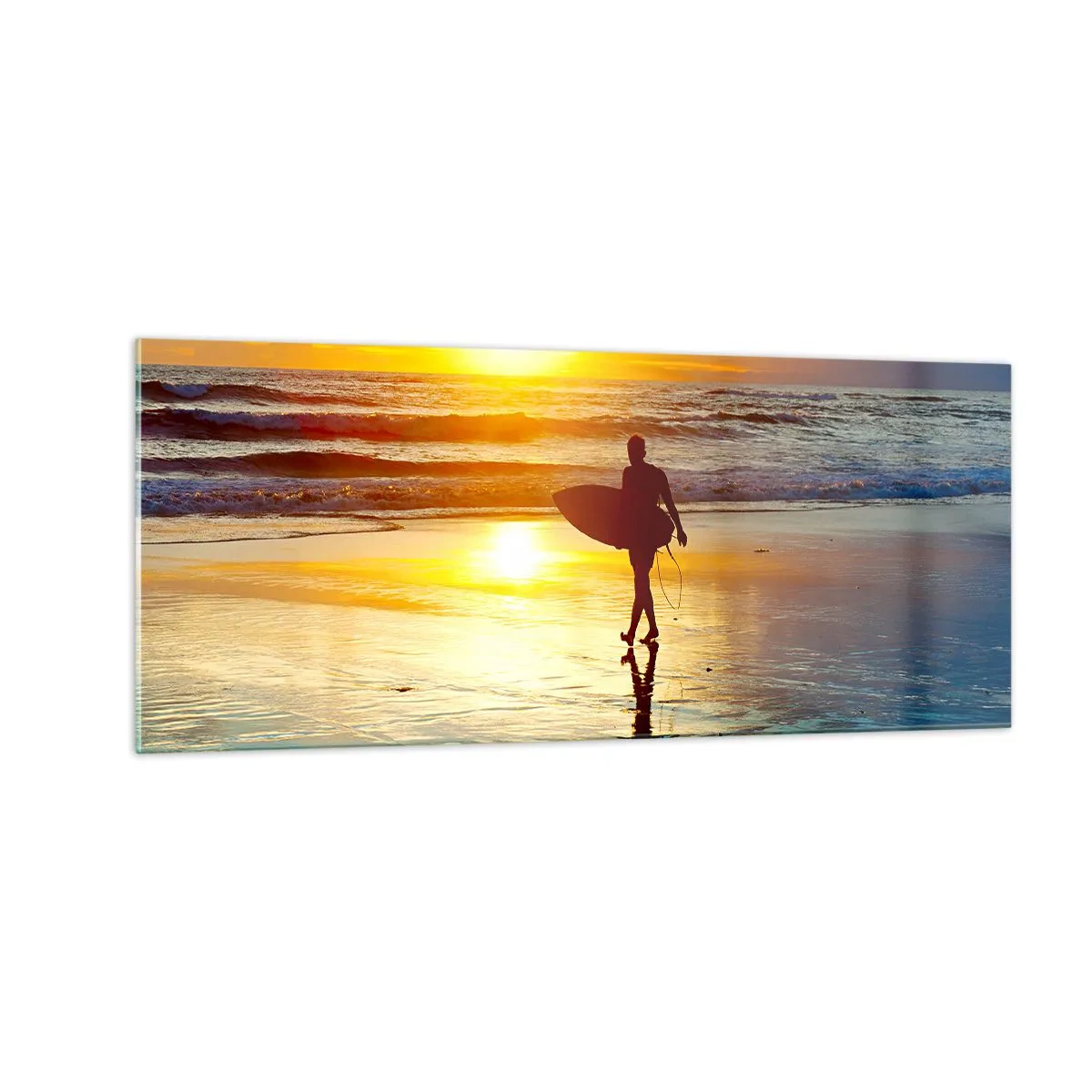 Obraz na skle - Návrat bojovníka - 100x40 cm