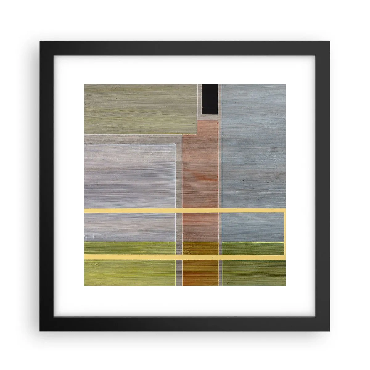 Plakát v černém rámu - Jednoduše a v klidu - 30x30 cm