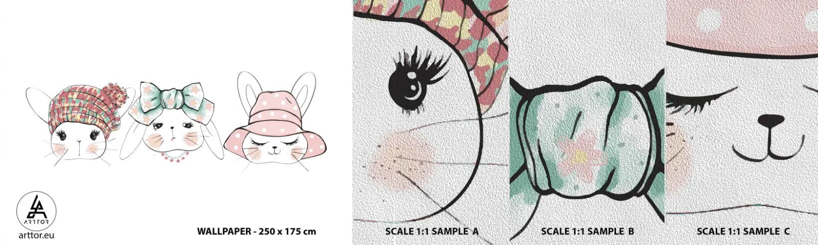 Vzor Fototapety Premium Sand - Zamyšlená, smutná, spokojená - Pro děti, Grafika, Ilustrace - 100x30 cm