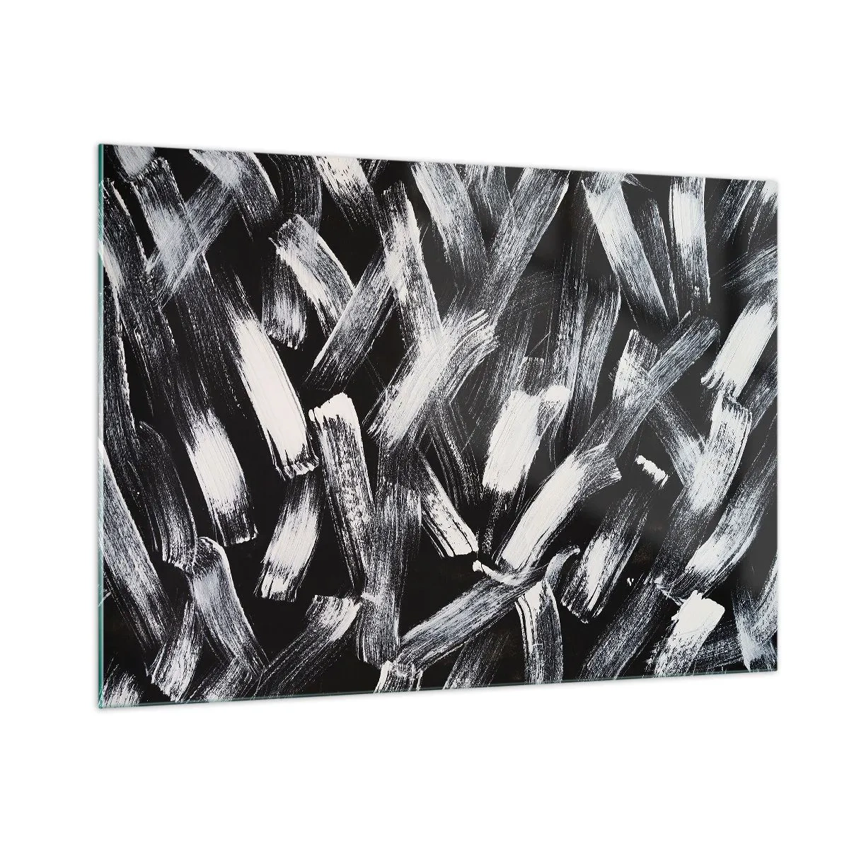 Obraz na skle - Abstrakce v industriálním duchu - 100x70 cm