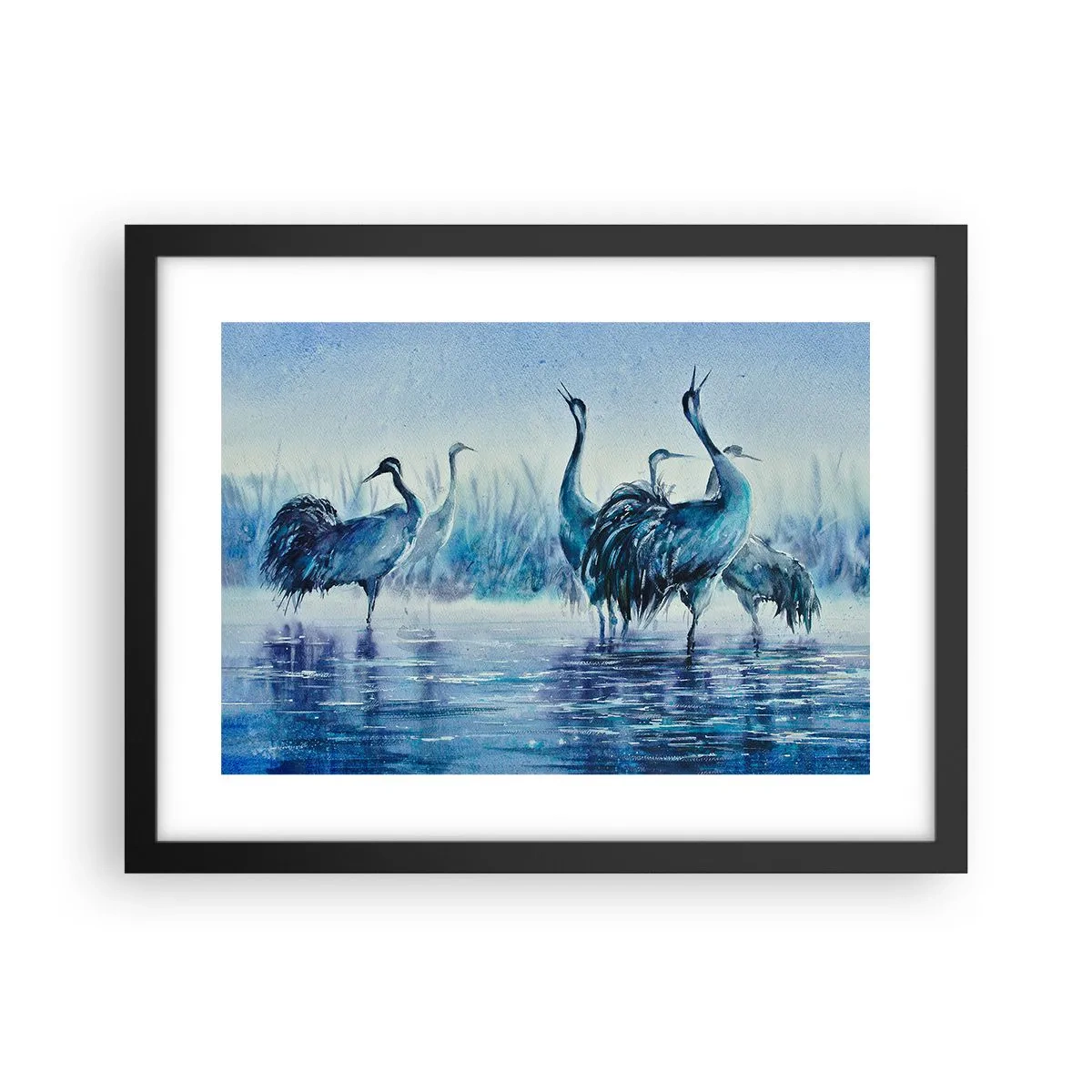 Plakát v černém rámu - Ranní setkání - 40x30 cm