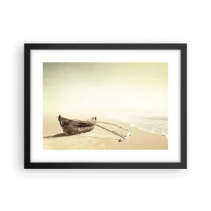 Plakát v černém rámu - Vzpomínka na jižní moře - 40x30 cm
