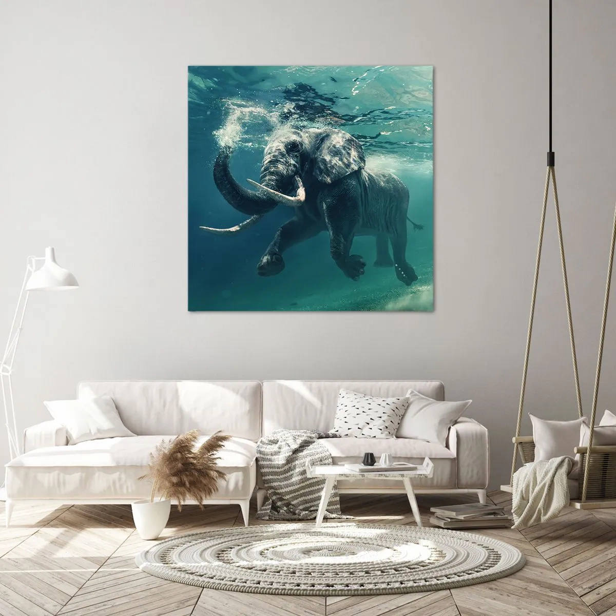 Obraz na plátně - Všichni rádi plavou - 70x70 cm