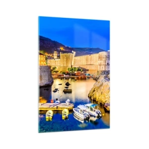 Obraz na skle - Zářivá noc nad Jadranem - 70x100 cm