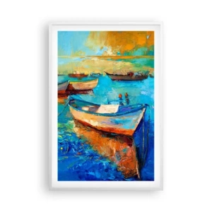 Plakát v bílém rámu - V jižním zálivu - 61x91 cm
