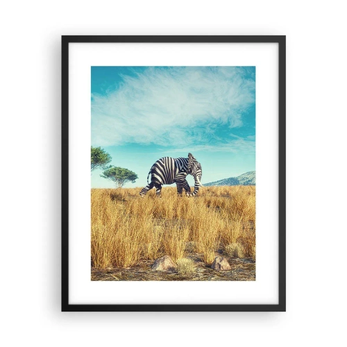 Plakát v černém rámu - Šedá už není v módě - 40x50 cm