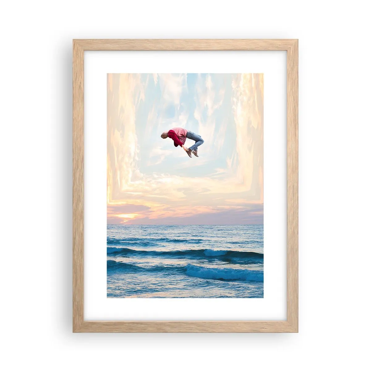 Plakát v rámu světlý dub - Do jiné dimenze - 30x40 cm