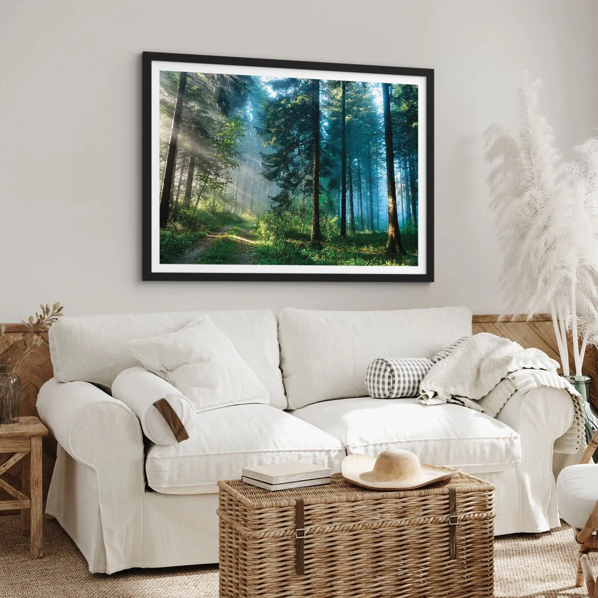 Plakát v černém rámu - Zářící za úsvitu - 70x50 cm