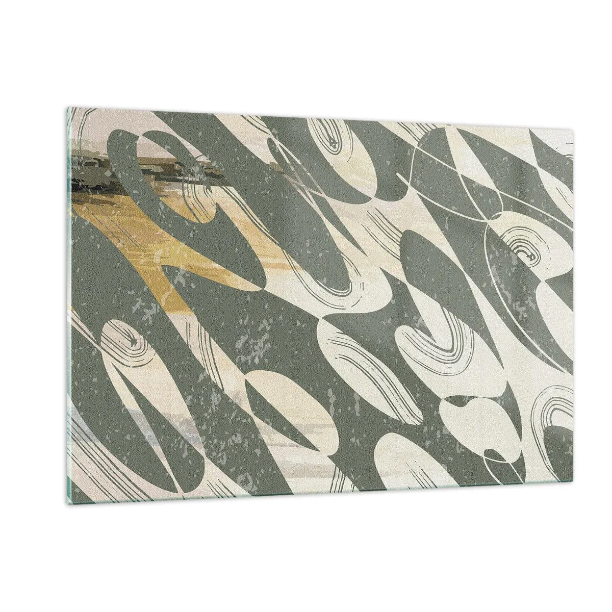 Obraz na skle - Rytmizovaná abstrakce - 120x80 cm