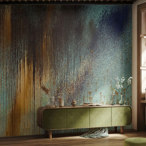 Fototapeta Samolepicí Deluxe Sticker - Nenáhodná barevná kompozice - Abstrakce, Průmyslový, Malovat - 500x350 cm