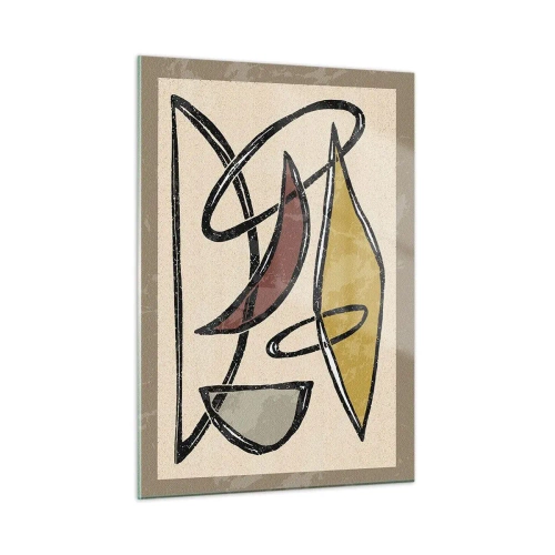 Obraz na skle - Svisle a vodorovně - 50x70 cm