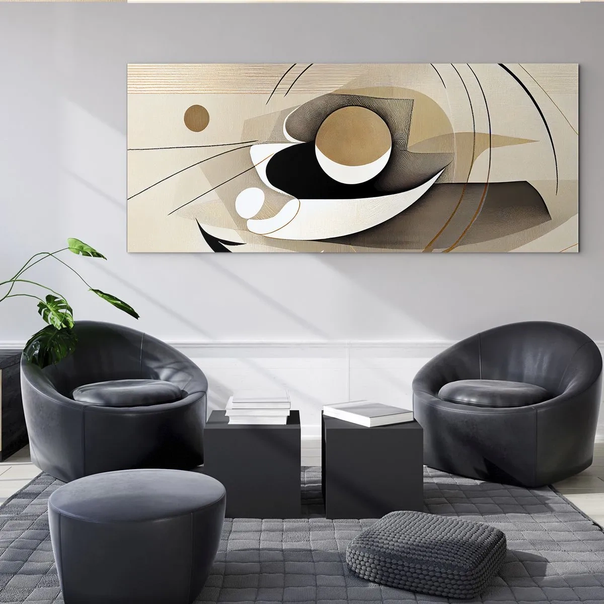 Obraz na skle - Kompozice: podstata věcí - 100x40 cm