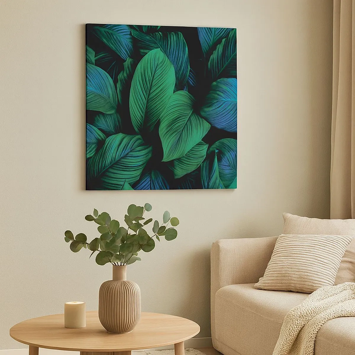 Obraz na plátně - V zeleném davu - 30x30 cm