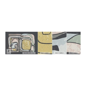 Vzor Fototapety Samolepicí Deluxe Sticker - Abstrakce v předkolumbovském duchu - Abstrakce, Boho, Letitý - 100x30 cm