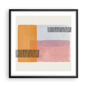 Plakát v černém rámu - Z rohu do rohu - 50x50 cm