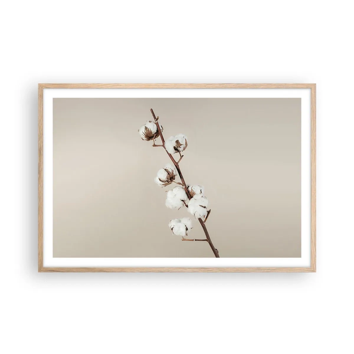 Plakát v rámu světlý dub - U zdroje měkkosti - 91x61 cm