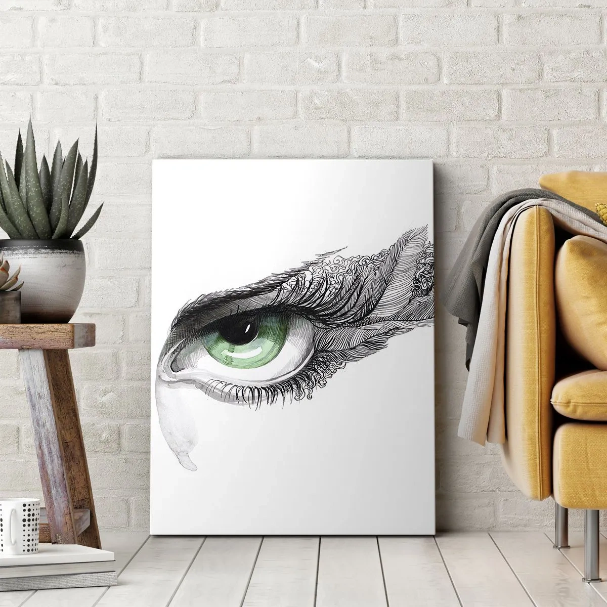 Obraz na plátně - Krásná a připravená k útoku - 50x70 cm