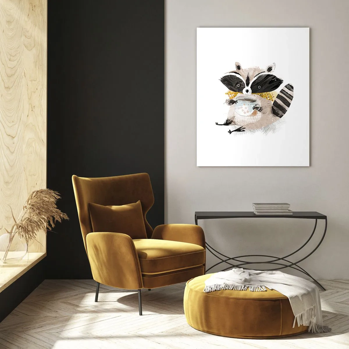 Obraz na skle - Můj přítel mýval - 50x70 cm