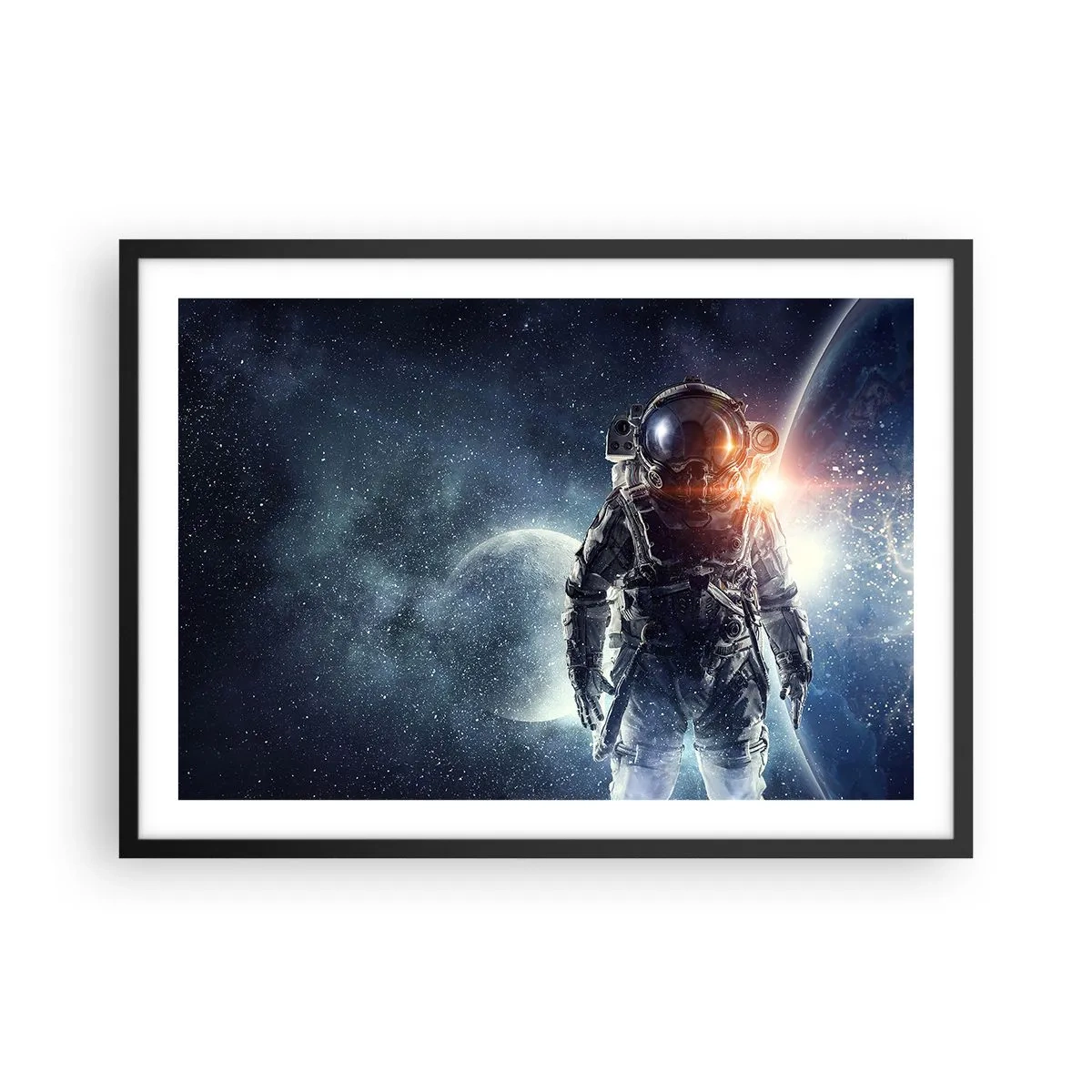 Plakát v černém rámu - Vesmírné dobrodružství - 70x50 cm