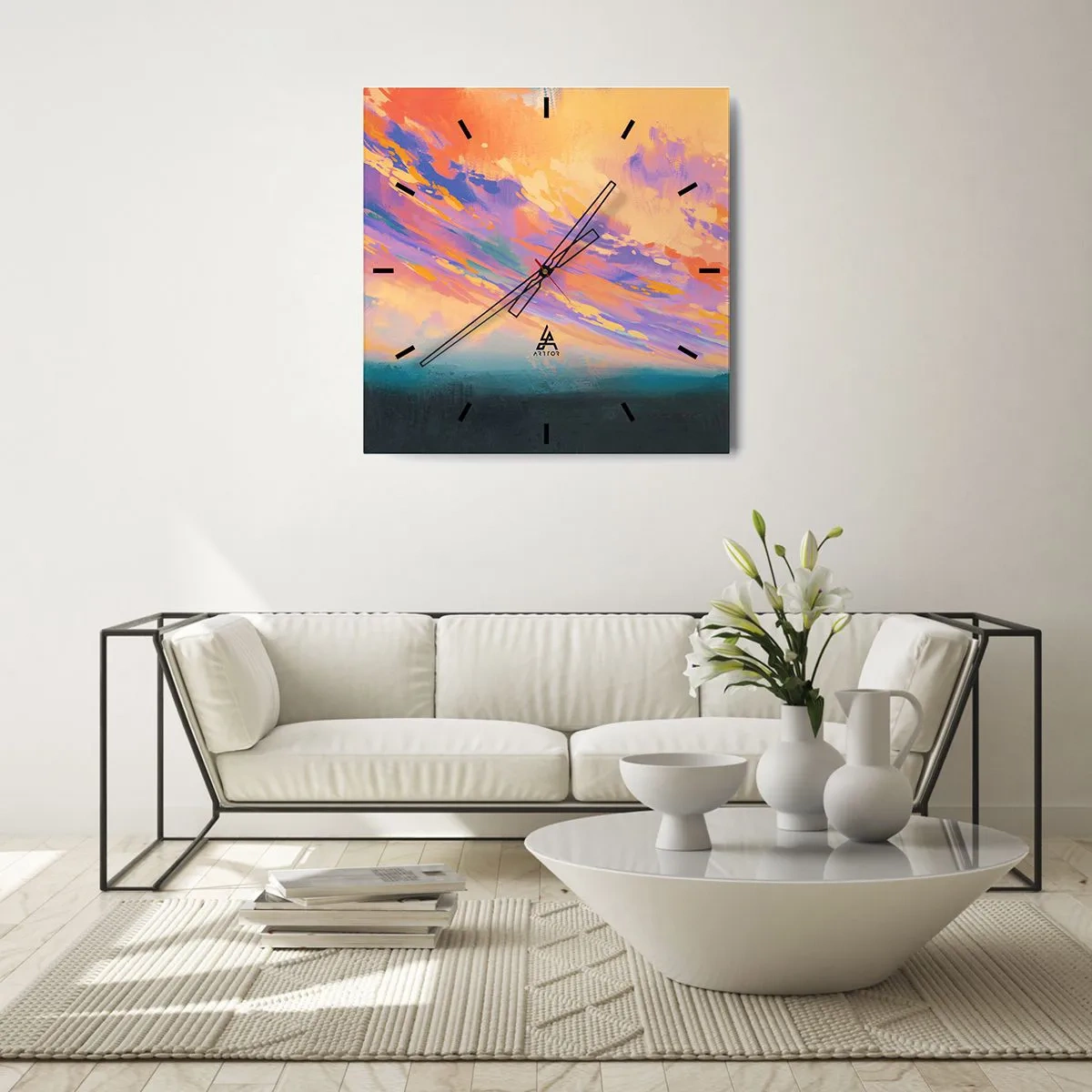 Nástěnné hodiny - Síla přitažlivosti - 30x30 cm