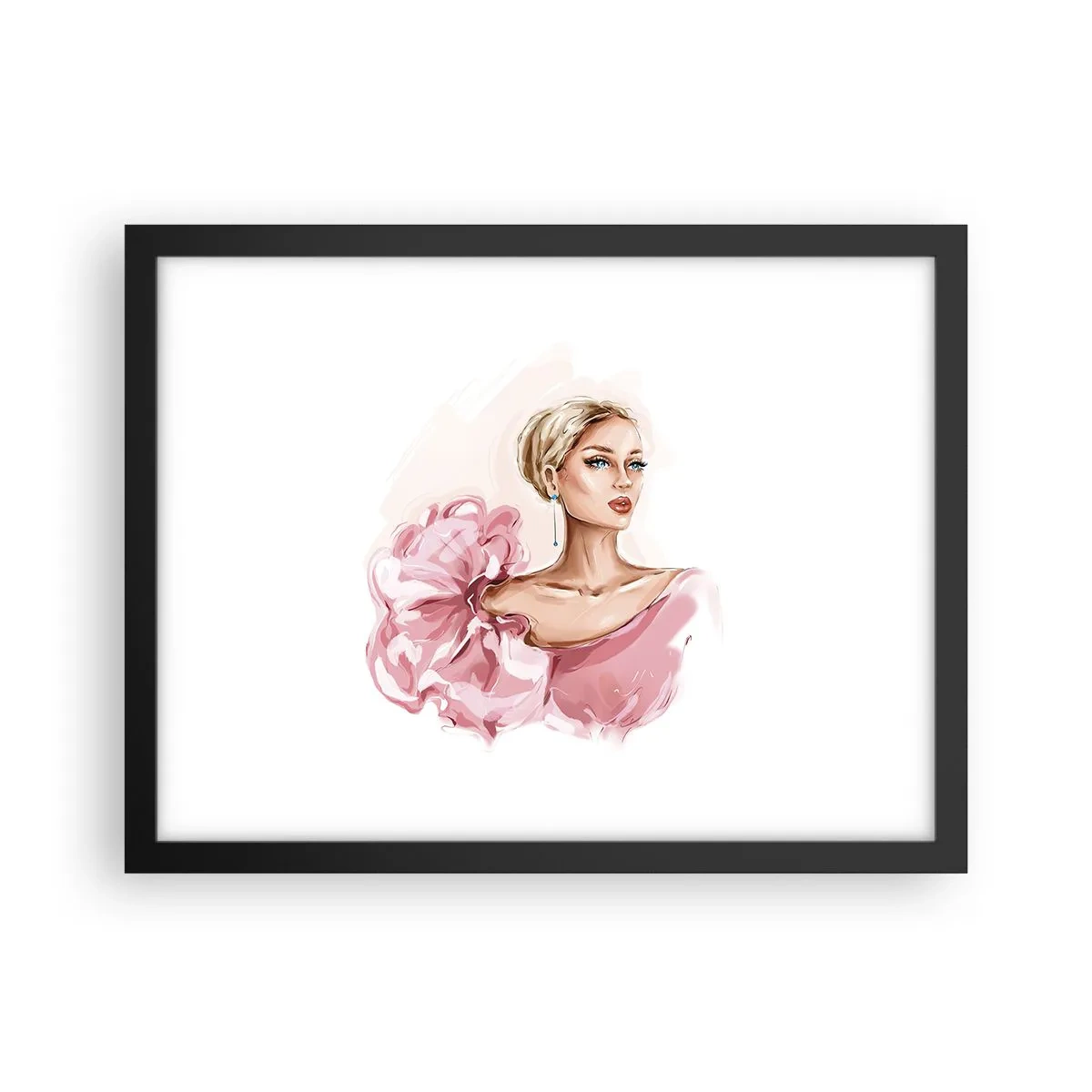 Plakát v černém rámu - Jako malovaná… - 40x30 cm