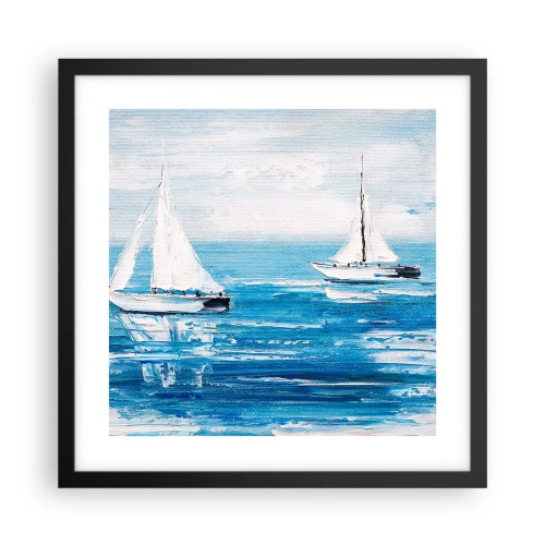 Plakát v černém rámu - S přítelem po boku - 40x40 cm