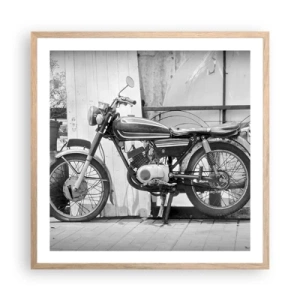 Plakát v rámu světlý dub - Klasika nade vše - 60x60 cm