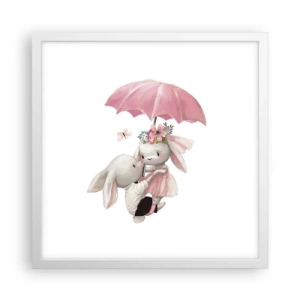 Plakát v bílém rámu - To je láska - 40x40 cm