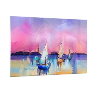 Obraz na skle - Směr: široké vody - 120x80 cm