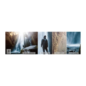 Vzor Fototapety Samolepicí Deluxe Sticker - Obnovení proporce - Vodopád, Skály, Jeskyně - 100x30 cm