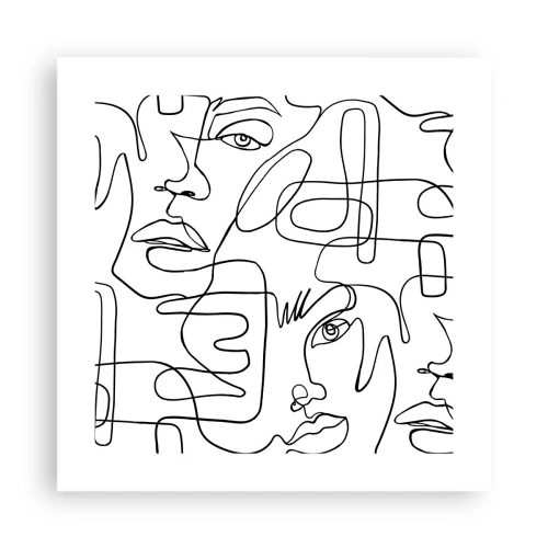 Plakát - Ve spletených emocích - 40x40 cm