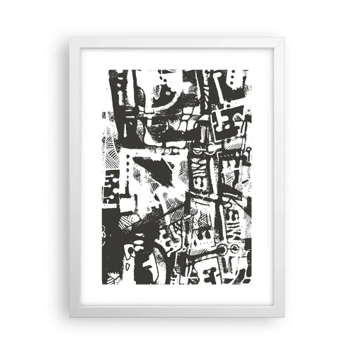 Plakát v bílém rámu - Pořádek nebo chaos? - 30x40 cm