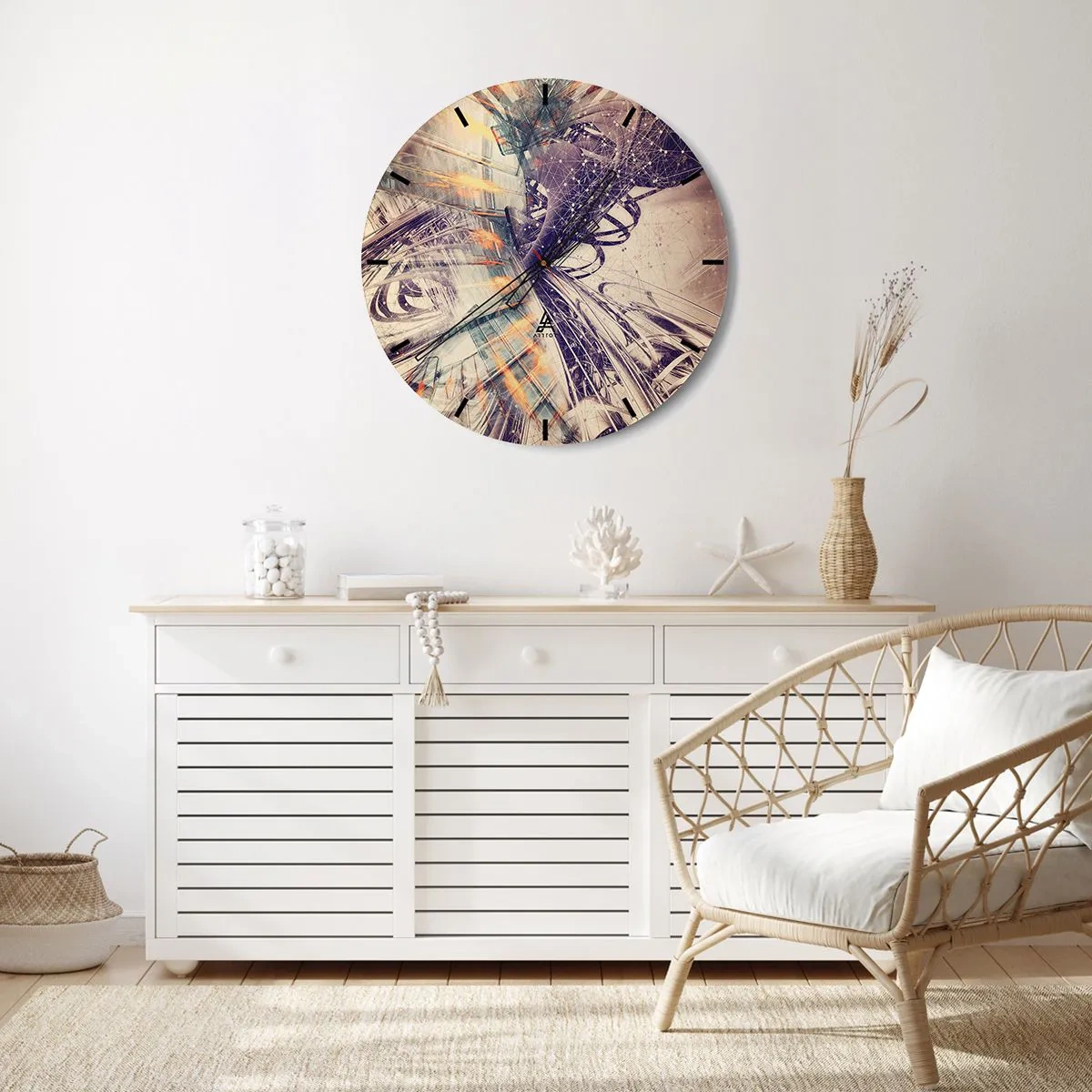 Nástěnné hodiny - Ve velkém spěchu - 30x30 cm