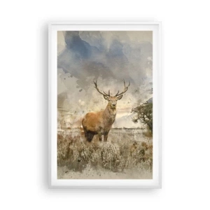 Plakát v bílém rámu - Důstojnost - síla - majestátnost - 61x91 cm